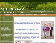 Tablet Screenshot of natureswaychiro.com